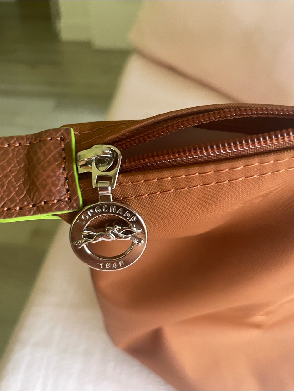 Longchamp Congac Leather-Trim Tote Bag - Picture 9 of 16
